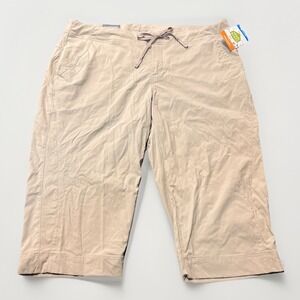 NWT Columbia Anytime Outdoor™ Capri Pants – Women's Size 16 Khaki (Small Stains)